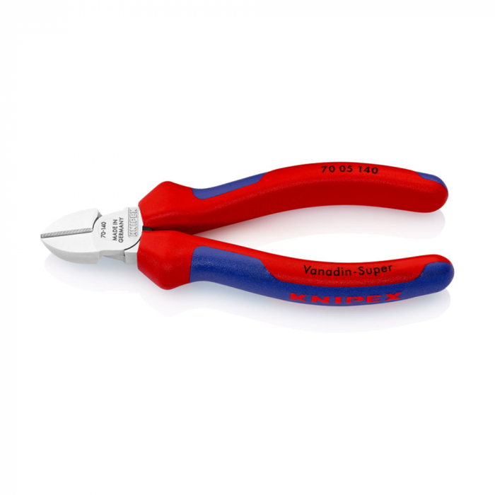 Cleste Sfic, taietor lateral, cromat, maner multicomponent, 140mm, KNIPEX 70 05 140 [6]