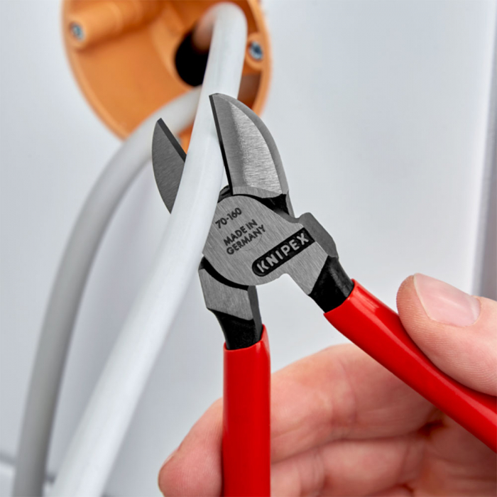 Diagonal Cutter, plastic handle, 160mm, KNIPEX 70 01 160 [6]