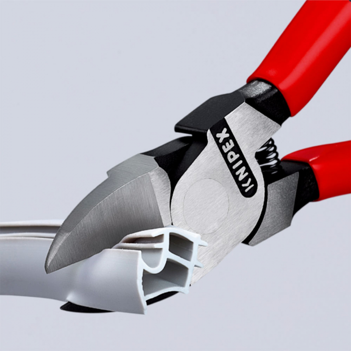 Cleste Sfic, taietor lateral pentru plastic,160mm, maner plastic, KNIPEX 72 01 160 [2]