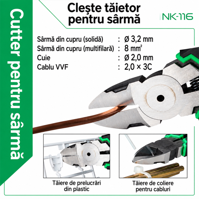 ENGINEER NK-116 Tetsuwan Nipper Mk-II heavy-duty cutting nipper [5]