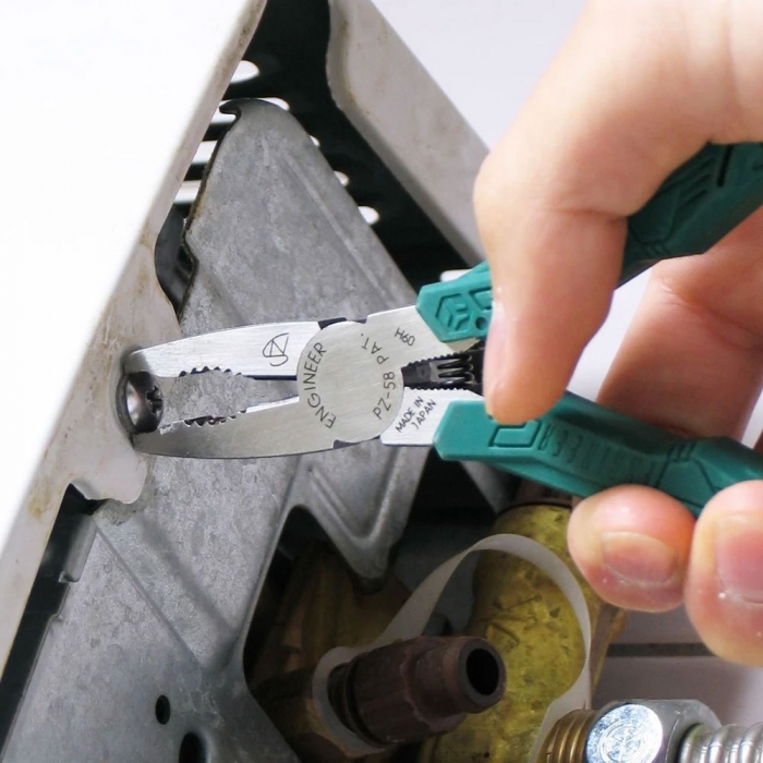 Foarfeca multifunctionala ENGINEER PH-55, cleste patent combinat extragere suruburi uzate ENGINEER PZ-58, masca PZ-58, cutie cadou din lemn pauwlonia, fabricat in Japonia PGT03 [6]