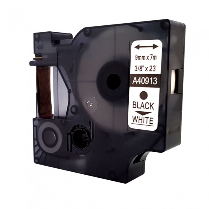 Set 3 Etichete 9mm x 7m negru/alb compatibile Dymo S0720780 40913, pentru gama Dymo Labelamanger si Aimo D1600  [6]