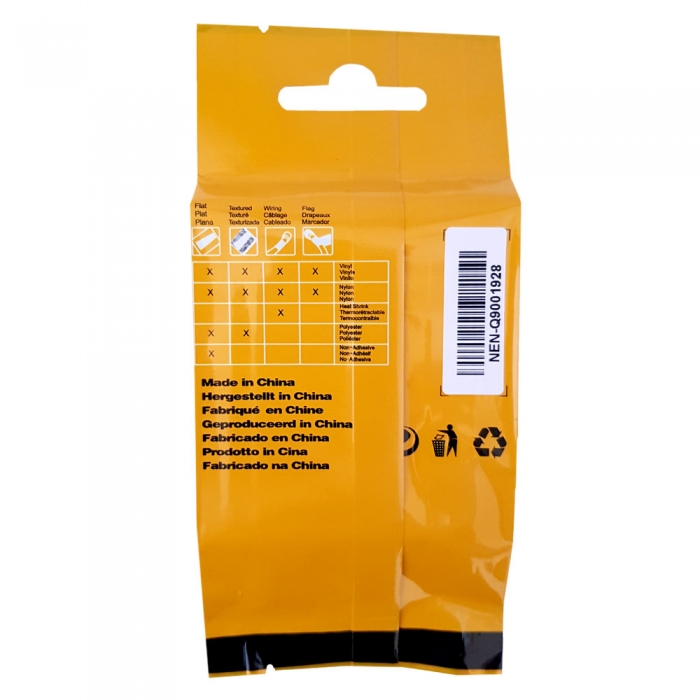 White heat shrink tube labels 9mm x 1.5m, 18053-big