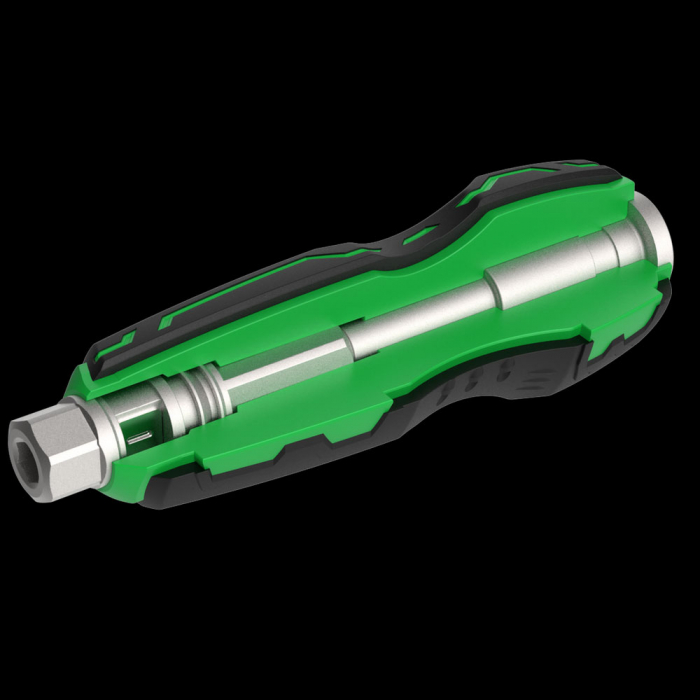 Set Maner surubelnita de trecere suporta impact Ciocan si Bit extractor suruburi Phillips (＋) #2, Engineer DZ-72 [2]