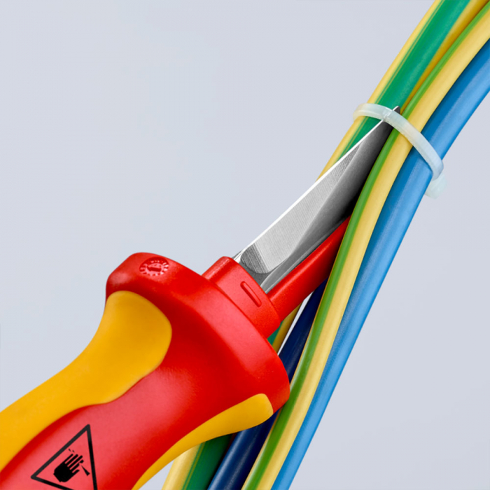 Cutit de taiat cabluri, testat VDE 1000 V, 190 mm, KNIPEX 98 54 [4]