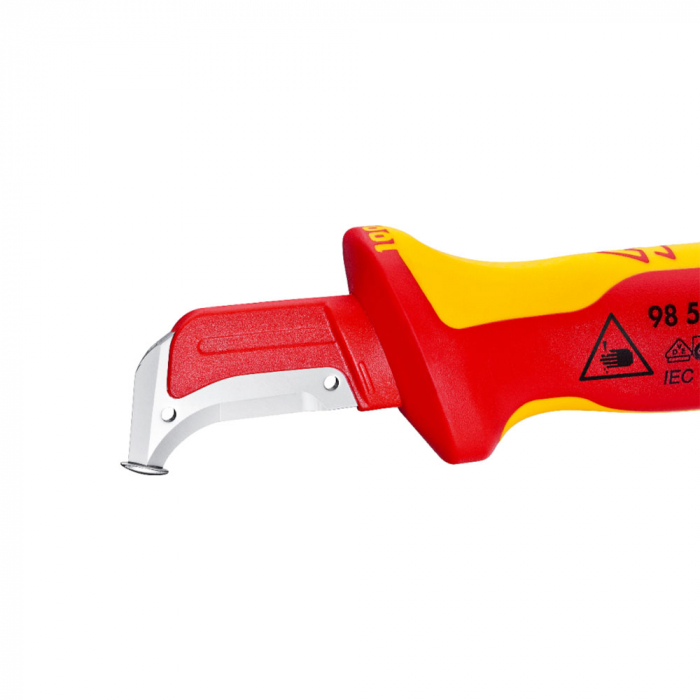 Cutter de decapare cu sabot de glisare, testat VDE 1000 V, 180 mm, KNIPEX 98 55 [5]