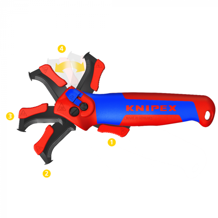 Cutit de decapare Cu sabot de glisare KNIPEX 16 50 145 SB [5]