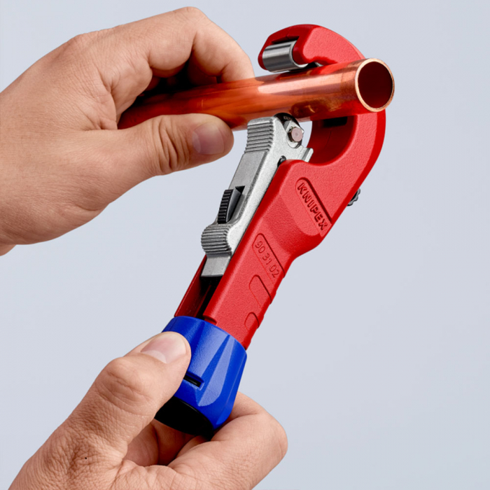 Pipe cutter, Ø 6 - 35 mm, copper, brass and stainless steel, 180 mm, KNIPEX TubiX 90 31 02 BK [6]