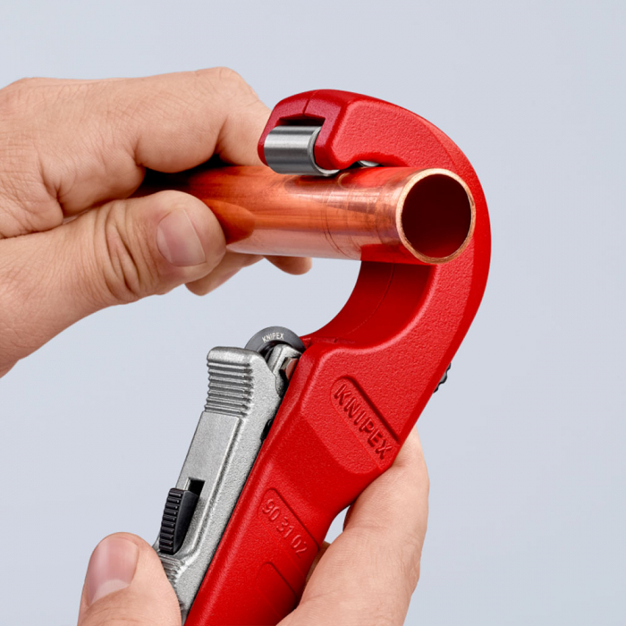 Pipe cutter, Ø 6 - 35 mm, copper, brass and stainless steel, 180 mm, KNIPEX TubiX 90 31 02 BK [16]