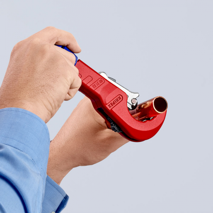 Pipe cutter, Ø 6 - 35 mm, copper, brass and stainless steel, 180 mm, KNIPEX TubiX 90 31 02 BK [14]