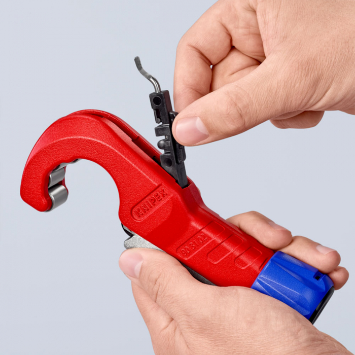 Pipe cutter, Ø 6 - 35 mm, copper, brass and stainless steel, 180 mm, KNIPEX TubiX 90 31 02 BK [11]