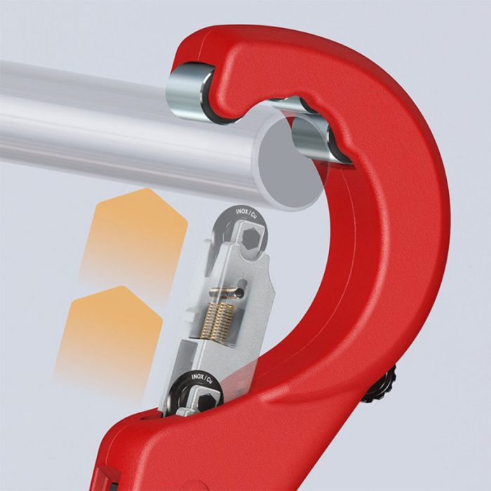 Pipe cutter, Ø 6 - 76 mm, copper, brass and stainless steel, 260 mm, KNIPEX TubiX 903103BK [22]