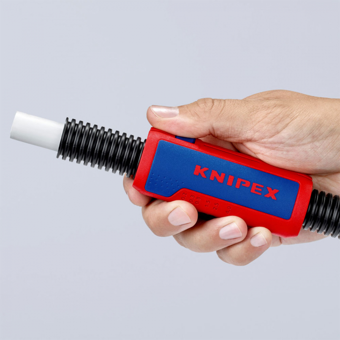 Corrugated plastic pipe cutter, KNIPEX TwistCut, max Ø 32 mm, 90 22 02 SB [5]