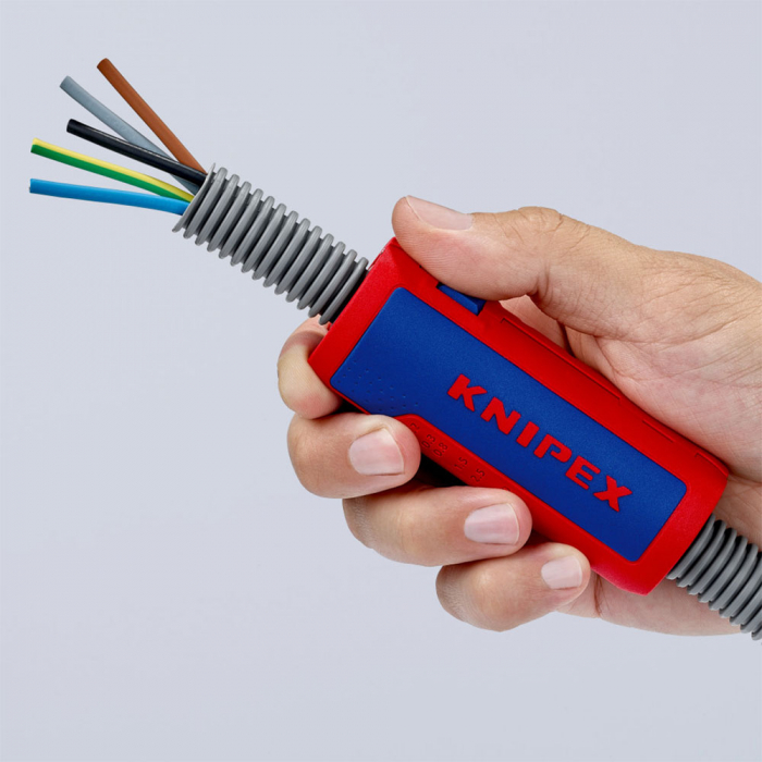 Corrugated plastic pipe cutter, KNIPEX TwistCut, max Ø 32 mm, 90 22 02 SB [2]