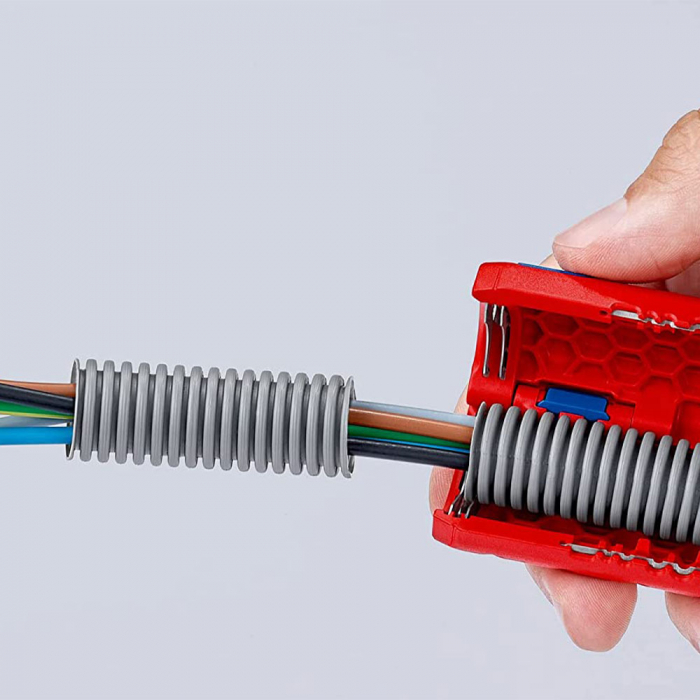 Corrugated plastic pipe cutter, KNIPEX TwistCut, max Ø 32 mm, 90 22 02 SB [3]