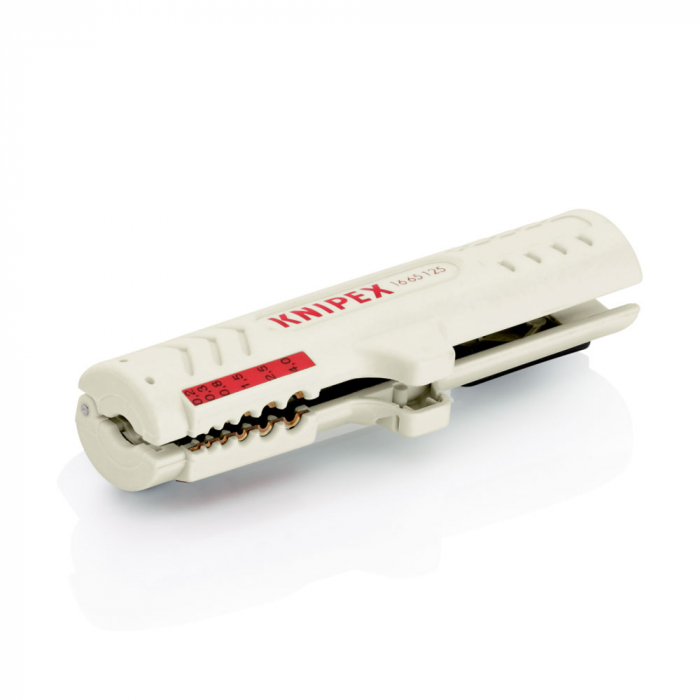 Decablator Ergonomic, cabluri de date, dezizolare profunda, 125 mm, KNIPEX 16 65 125 SB [9]