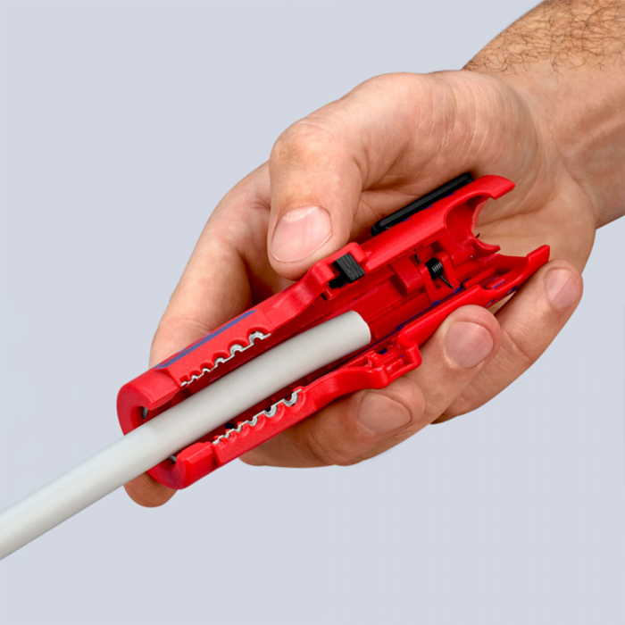 Decablator Universal, cu taietor longitudinal, dezizolare profunda, 125 mm, KNIPEX 16 85 125 SB [4]