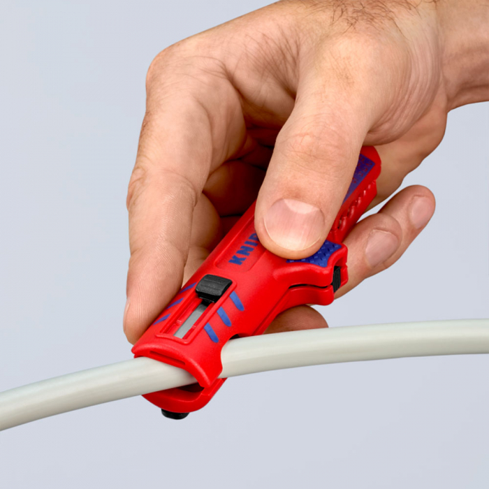 Decablator Universal, cu taietor longitudinal, dezizolare profunda, 125 mm, KNIPEX 16 85 125 SB [7]