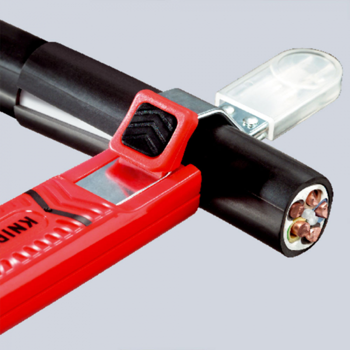 Stripper/Stripper for round cables, with scalpel blade, starting from Ø 4 mm, KNIPEX 16 20 16 SB [2]