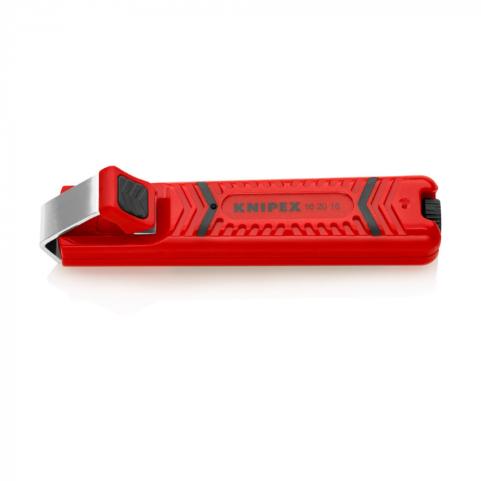 Stripper/Stripper for round cables, with scalpel blade, starting from Ø 4 mm, KNIPEX 16 20 16 SB [6]