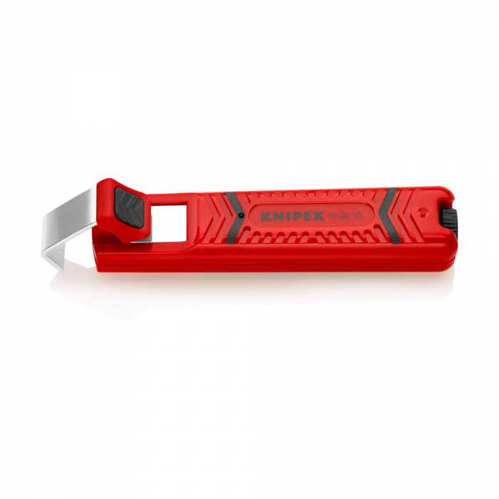 Stripper/Stripper for round cables, with scalpel blade, starting from Ø 4 mm, KNIPEX 16 20 16 SB [5]