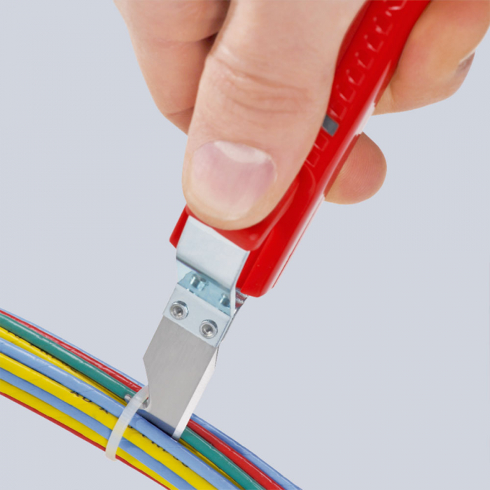 Stripper/Stripper for round cables, with scalpel blade, starting from Ø 4 mm, KNIPEX 16 20 16 SB [3]