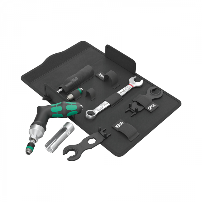 Set Wera profesional de montaj fotovoltaic, 7 piese, cu surubelnita dinamometrica tip pistol si scule pentru conectori MC4 [1]