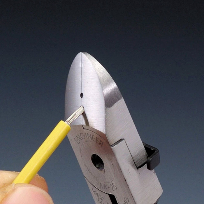 Cleste sfic taiere diagonala/dezizolare cabluri ENGINEER NK-25, 130 mm, fabricat in Japonia-big
