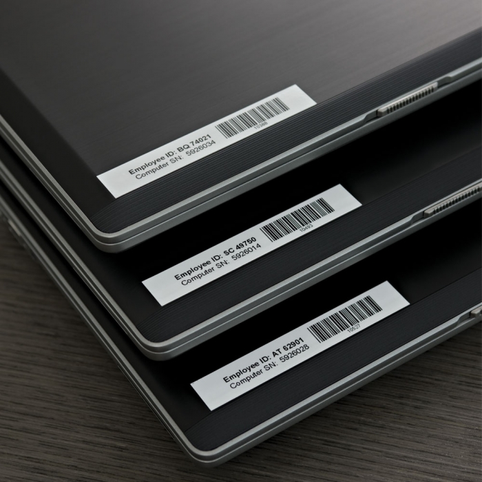 Aparat etichetat (imprimanta etichete) DYMO LabelManager 210D, AZERTY si 1 caseta etichete profesionale D1, 12mm x 7m, negru/alb, S0784460, 45013-big