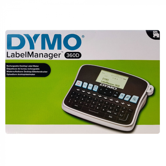 Aparat etichetat (imprimanta etichete) DYMO LabelManager 360D, AZERTY, acumulator reincarcabil inclus, S0879510-big