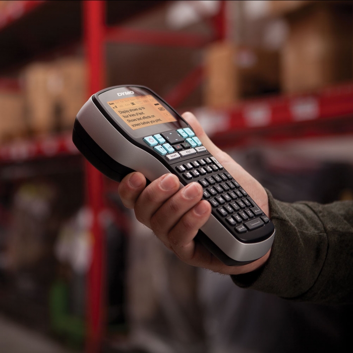 Aparat de etichetat profesional DYMO LabelManager 420P ABC si o caseta etichete profesionale, 12mmx7m, negru/alb, 45013, S0915440-big