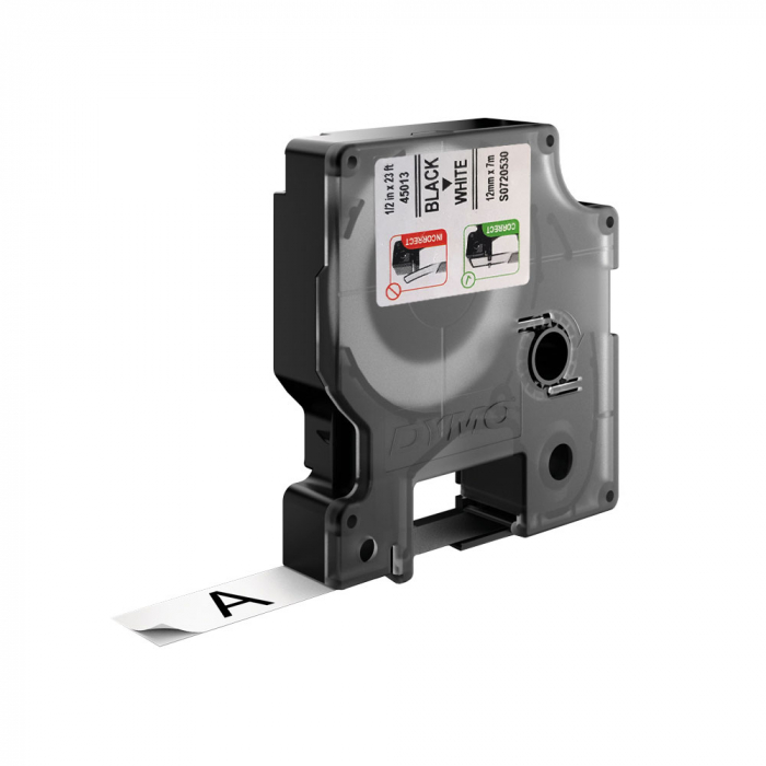 Set 20 x Standard labels 12mm x 7m Black/white DYMO LabelManager D1 S0720530 45013 [7]