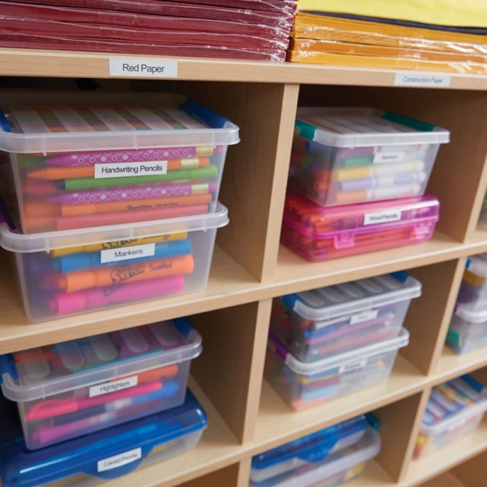 Set 20 x Standard labels 12mm x 7m Black/white DYMO LabelManager D1 S0720530 45013 [2]