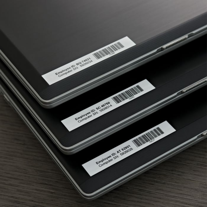 Etichete autocolante, DYMO LabelManager D1, 9mm x 7m, negru/alb, 40913, S0720680-big