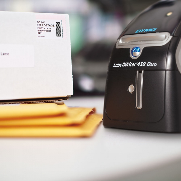 LabelWriter Duo label maker, plastic or paper labels, professional printer with PC connection, Dymo LW S0838920 [3]