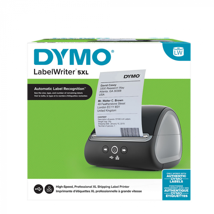 Aparat etichetare DYMO LabelWriter 5XL EU senzor recunoastere etichete aparat de etichetat 2112725  - Resigilat [10]