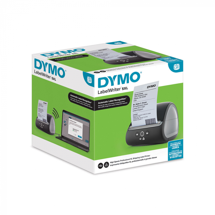 Aparat etichetare DYMO LabelWriter 5XL senzor recunoastere etichete aparat de etichetat priza UK 2112725 [9]