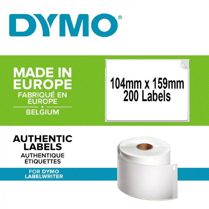 Etichete industriale curierat XL LabelWriter Durable 104 x 159 mm, Dymo LW 2112287 1933086-big