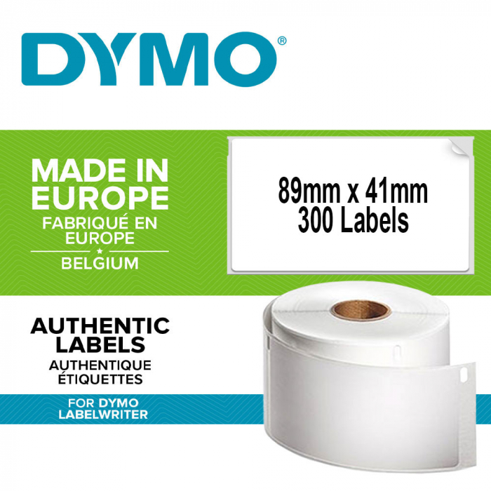 DYMO LabelWriter Name Badge, paper, white, Removable, 89mmx41mm, 11356 S0722560-big