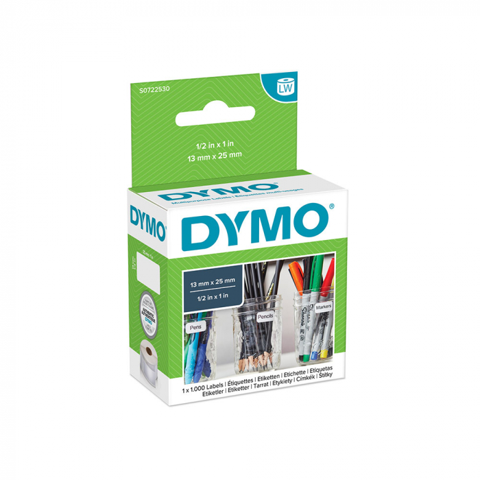 DYMO LabelWriter Return Multi-purpose labels, removable, 25mmx13mm, paper white, 11353 S0722530-big