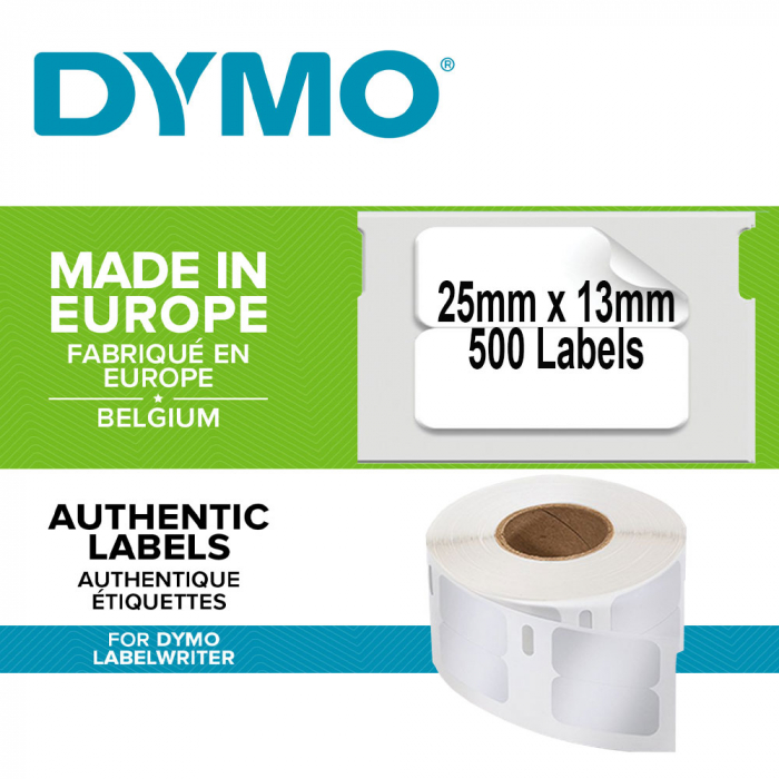 Etichete termice, DYMO LabelWriter, repozitionabile, 25mmx13mm, hartie alba, 11353 S0722530-big