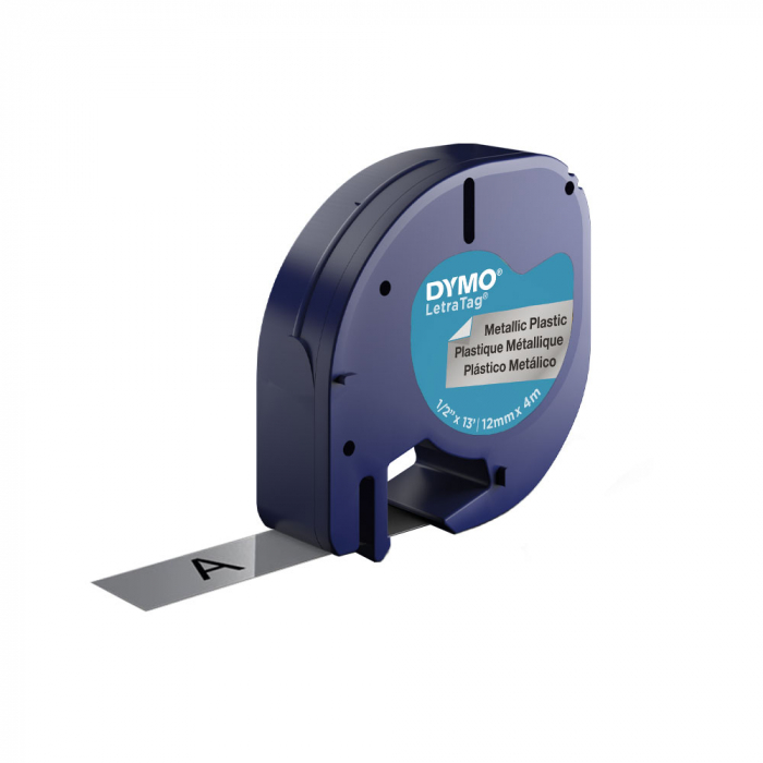 DYMO LetraTag 10 Metallic Silver Labels 12 mm S0721730 [9]