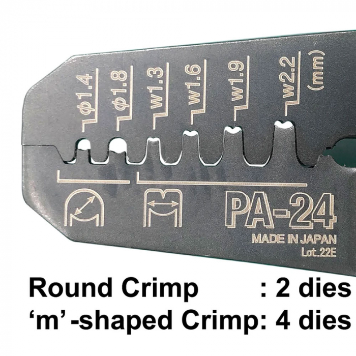 ENGINEER PA-24 Pliers for crimping micro connectors and cutting screws, 160 mm, Made in Japan [5]