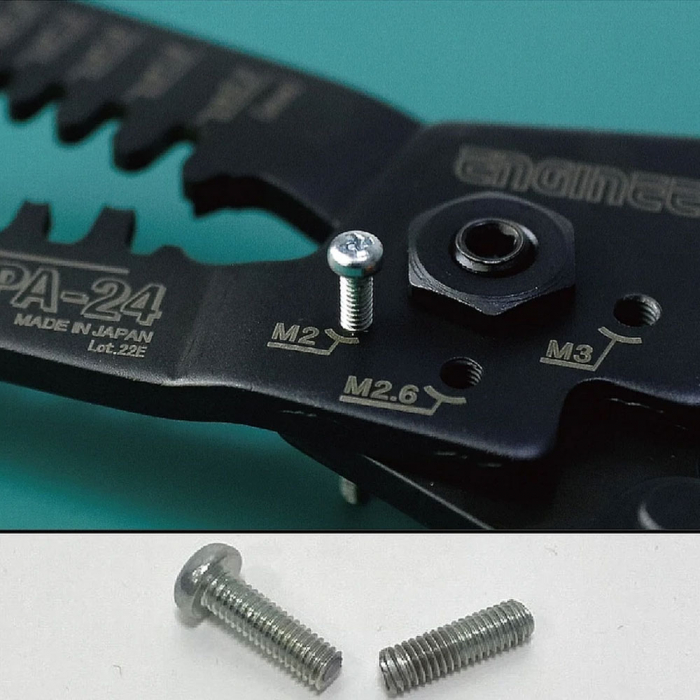 ENGINEER PA-24 Pliers for crimping micro connectors and cutting screws, 160 mm, Made in Japan [6]
