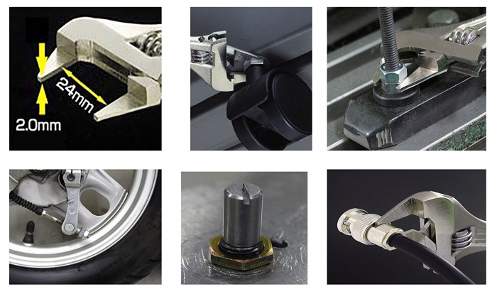 Cheie reglabila subtire si inteligenta ENGINEER TWM-08, 110 mm, de buzunar, fabricat in Taiwan [5]