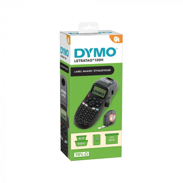 Imprimanta termica portabila DYMO LetraTag LT-100H tastatura ABC include 1 banda etichete Letratag hartie alba 2174575 [17]