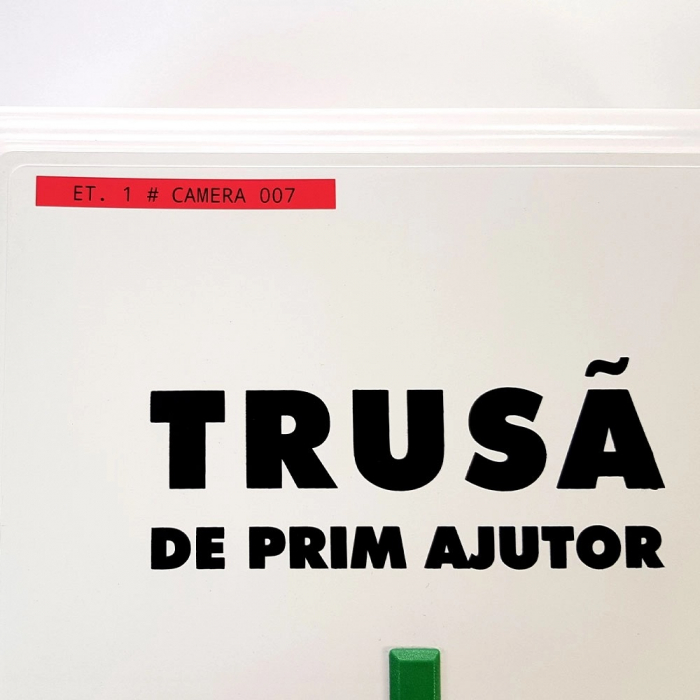 AIMO universal labels 12mm x 7m, black/red, polyester adhesive, thermal transfer, AIMO D1600, 3D41, S0720570, 45017 [2]