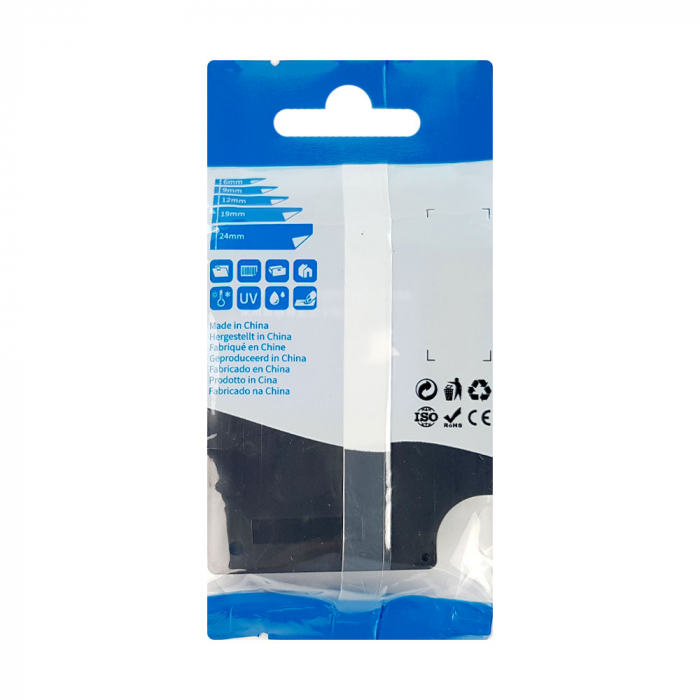 Banda aparat etichetat 9mm x 7m, negru/galben S0720730 40918-big