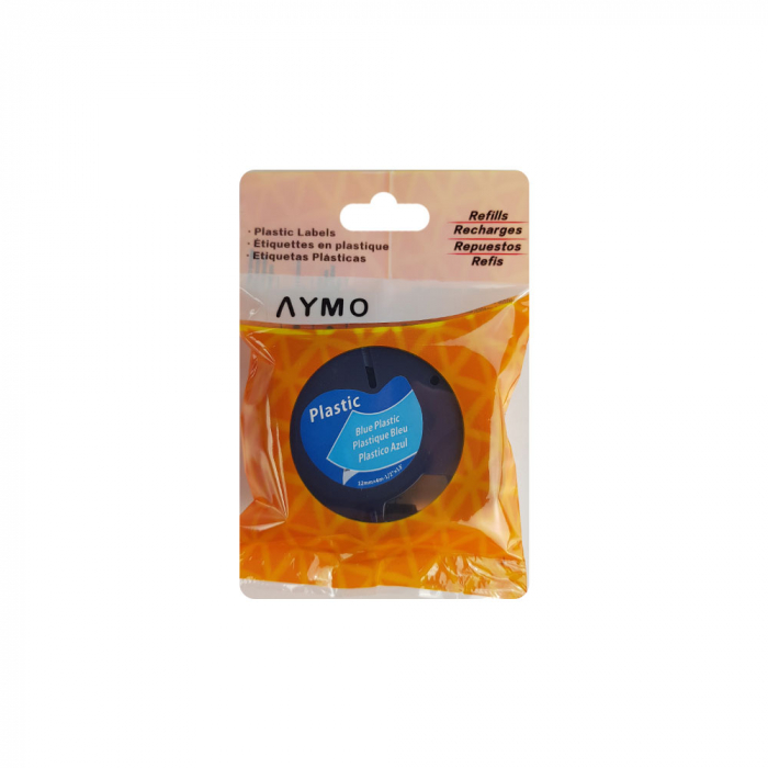 Etichete compatibile DYMO LetraTag 12mmx4m, plastic, albastru, 91205 DY91205-big