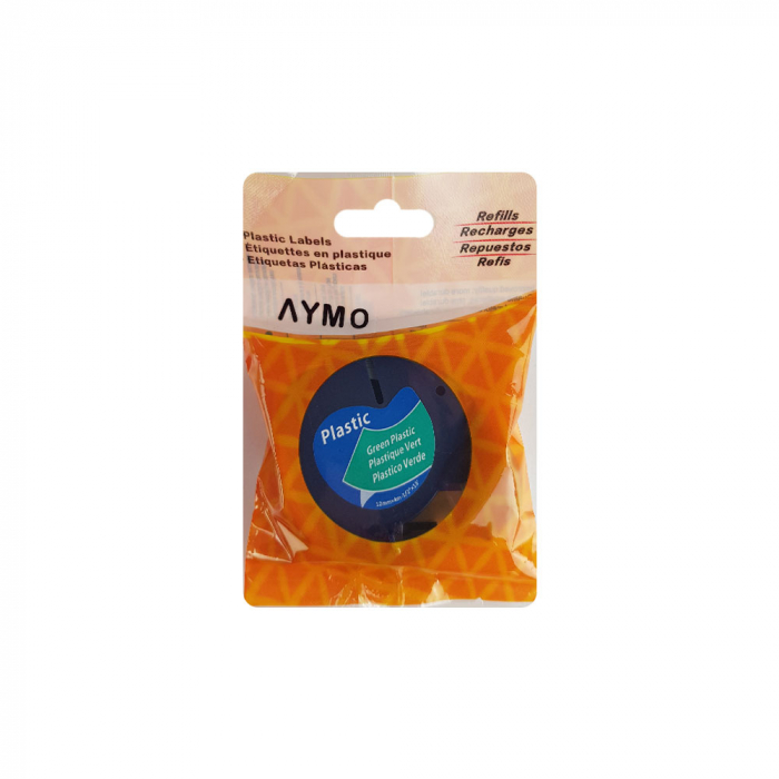 Etichete compatibile DYMO LetraTag 12mmx4m, plastic, verde, 91204 DY91204-big